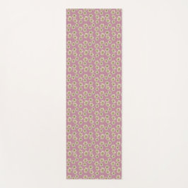 Tapete De Yoga Delicar flores solteiros negras