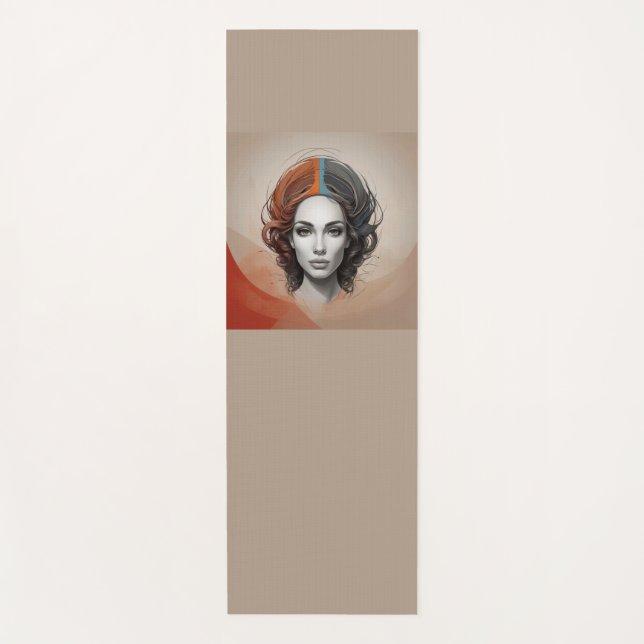 Tapete De Yoga dentro out vivid girl (Frente)