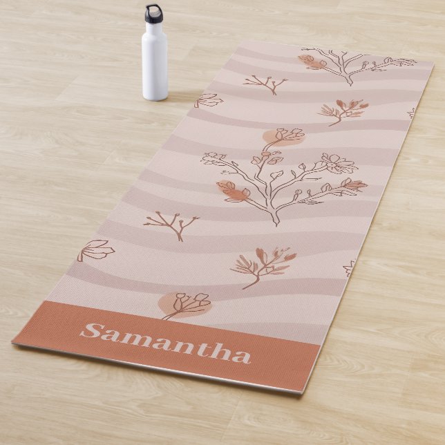 Tapete De Yoga Desert Bloom Dusty Rose Minimalist (In Situ)
