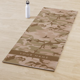 Tapete De Yoga Desert Camouflage Patterno, seu nome, Personalize