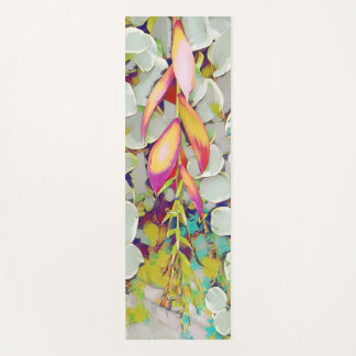 Tapete De Yoga Design abstrato das flores da mola