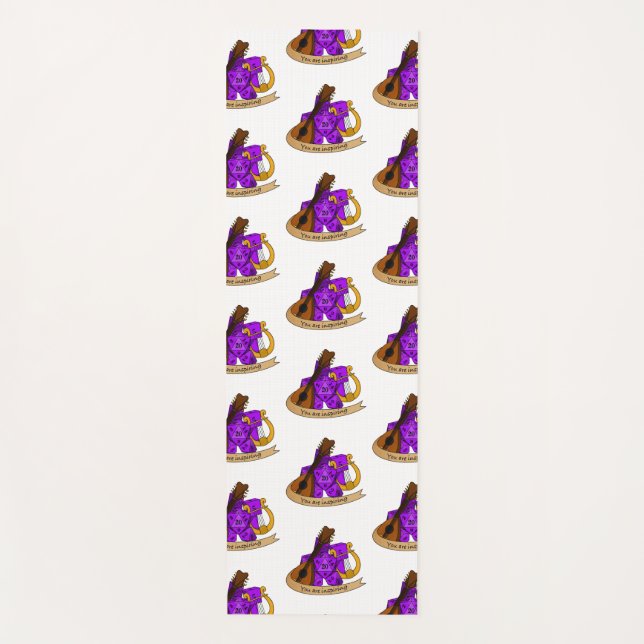 Tapete De Yoga Design de Bard Dice (Frente)