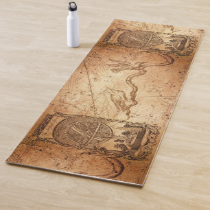 Tapete De Yoga Design de Mapa de Constelação da Esfera Militar Vi