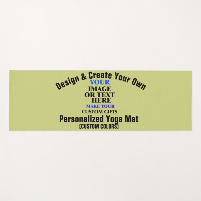 Tapete De Yoga Design e Crie seu próprio personalizado personaliz (Frente (Horizontal))
