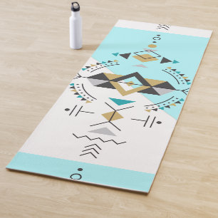 Tapete De Yoga Design geométrico tribal