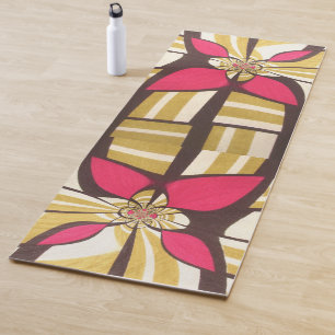 Tapete De Yoga Design tradicional da África Ocidental