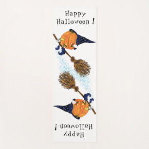 Tapete De Yoga Dia de as Bruxas engraçado Yoga Mat Witch Pumpkin