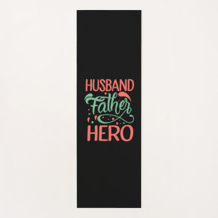 Tapete De Yoga dia de os pais Husband Padre Hero