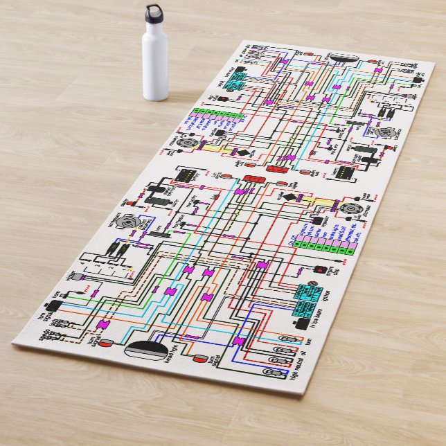 Tapete De Yoga Diagrama de Cablagem de Moto. (In Situ)