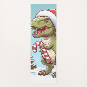 Tapete De Yoga Dinossauro candi doce de Natal
