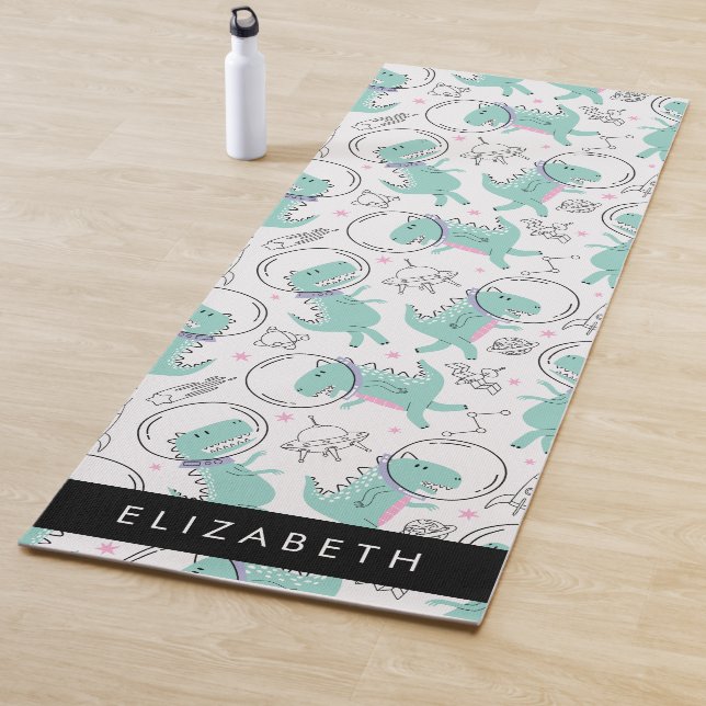 Tapete De Yoga Dinossauros Espaciais, Dinossauros Bonitos, Estrel (In Situ)