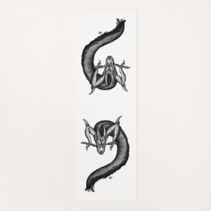 Tapete De Yoga Dragão no estilo de tatuagem