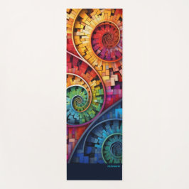 Tapete De Yoga Dubman Faz Design: Redemoinhos Brilhantes de Fibon