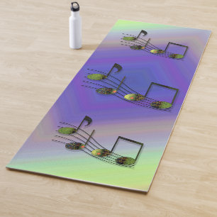 Tapete De Yoga Dubstep Notes Yoga Mat