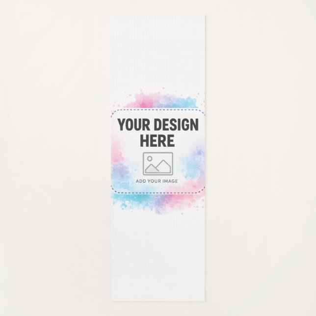 Tapete De Yoga Editable Watercolor Design Template – Your Design (Frente)