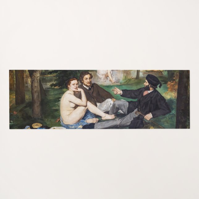 Tapete De Yoga Edouard Manet - Almoço na Relva (Verso (Horizontal))