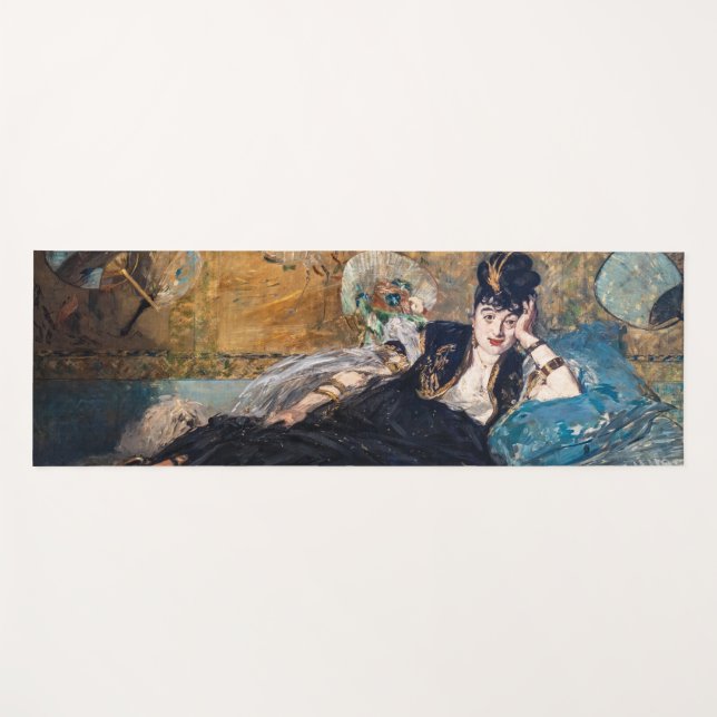 Tapete De Yoga Edouard Manet - Senhora com Leques (Frente (Horizontal))