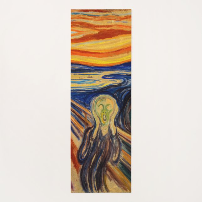 Tapete De Yoga Edvard Munch - O Gritar 1910 (Verso)