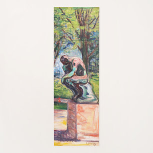 Tapete De Yoga Edvard Munch - O Pensador de Rodin