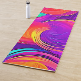 Tapete De Yoga Eetal Neon: Sonhos Abstrato