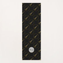 Eiffel Torre dourado padrão de brilho Monograma