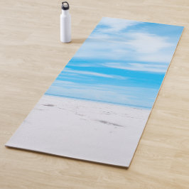 Tapete De Yoga Elegante de Malhação Modelo de Nuvens Azuis de Are