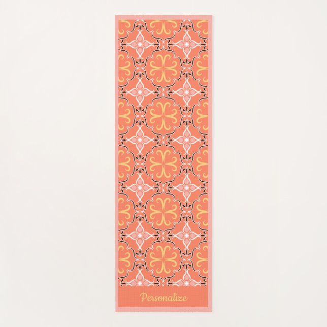 Tapete De Yoga Elegante Design Yoga Namaste Pink Sudoeste (Frente)