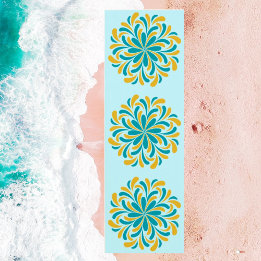 Tapete De Yoga Elegante Floral Mandala Yoga Mat