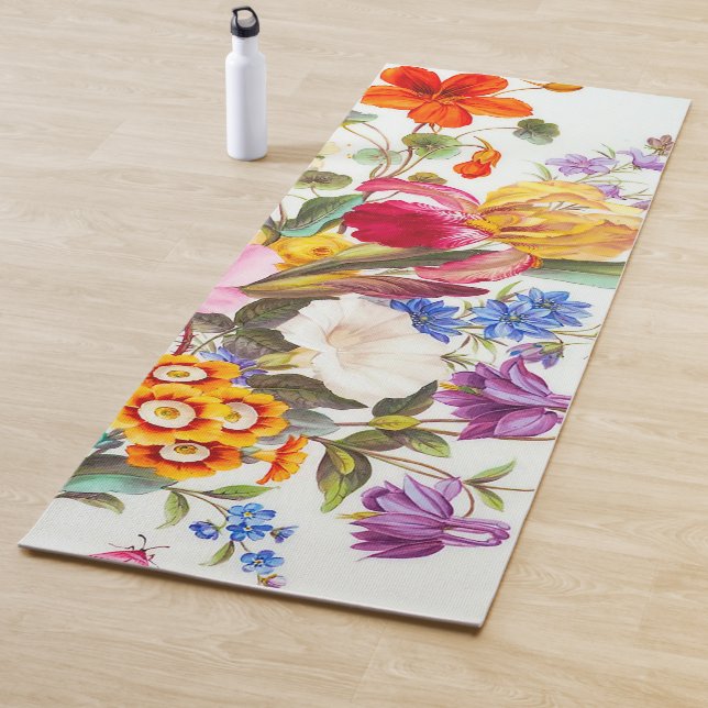 Tapete De Yoga Elegante Floral Yoga Mat (In Situ)