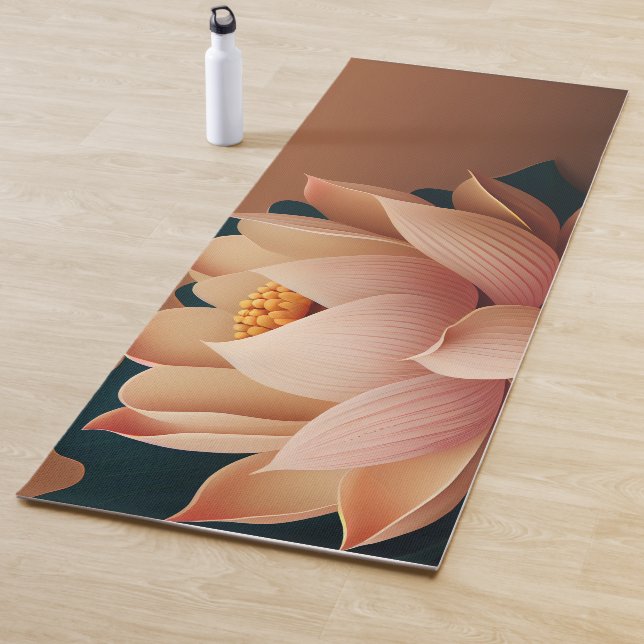 Tapete De Yoga Elegante Lotus Brown (In Situ)