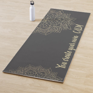Tapete De Yoga Elegante Mandala - Você Cria Sua Própria Calma