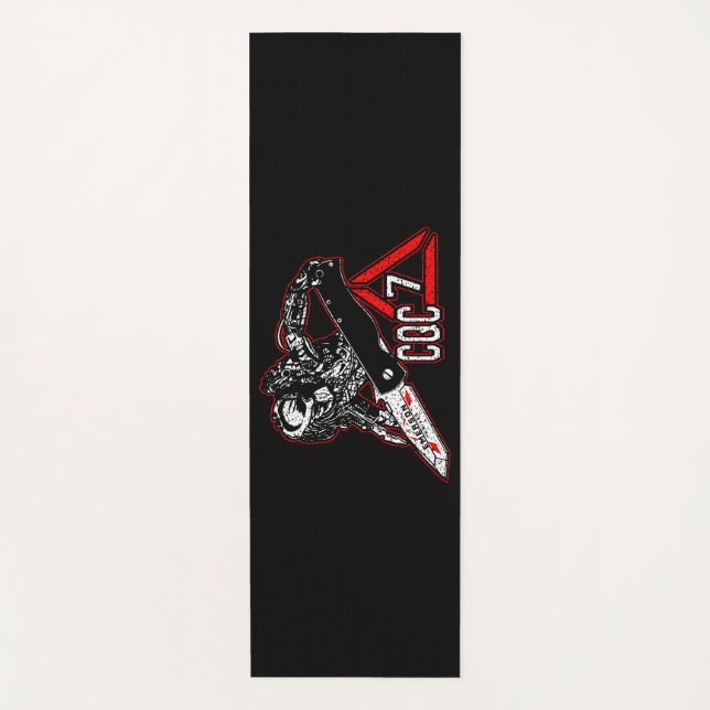 Tapete De Yoga Emerson Knives CQC-7 Predator Toalha de Golfe Bran (Frente)