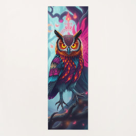 Tapete De Yoga Enchanted Forest Owl: Moonlit Mystical