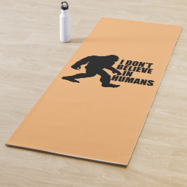 Tapete De Yoga Engraçado Pé Grande Não Acredito em Humanos