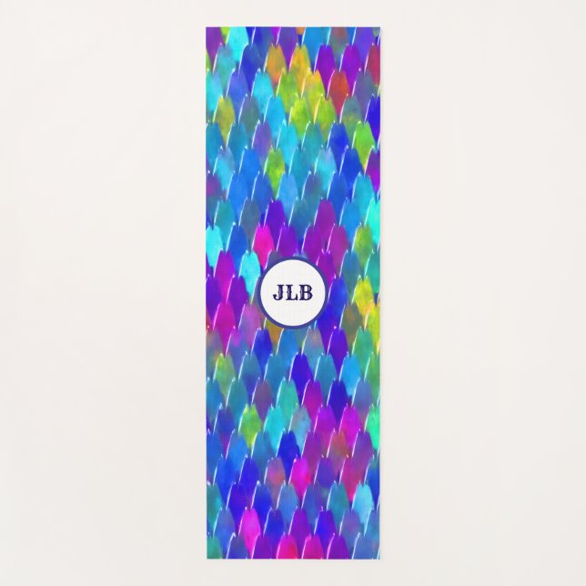 Tapete De Yoga Escamas de Dragão (Frente)