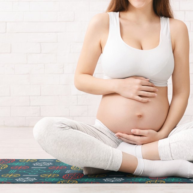 Tapete De Yoga escândalo geométrico colorido (Criador carregado)