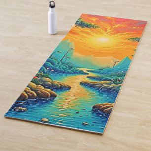Tapete De Yoga Escape para a Nature Art Design