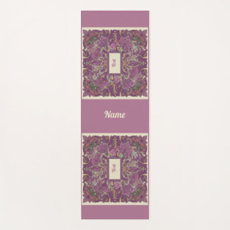 Tapete de Yoga Espaço Sagrado Floral Roxo Intenso