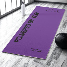 Tapete De Yoga Estampa Personalizada Yoga Crew Roxo Real