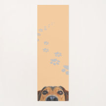 Esterilla yoga con diseño de perro marrón