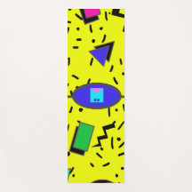 Estilo de Abstrato Memphis Amarelo 80s Monograma R