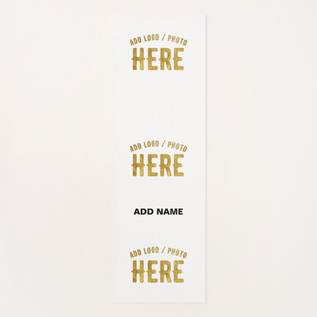 TAPETE DE YOGA ESTILO MODERNO PERSONALIZÁVEL BRANCO VERIFICADO MA (Frente)