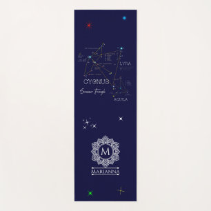 Tapete De Yoga Estrelas de Triângulo de Verão do Hemisfério norte