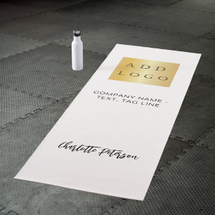 Tapete De Yoga Estúdio de logotipos de negócios de cor de marca p