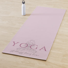Tapete De Yoga Estúdio de Yoga Minimalista Pose de Lótus