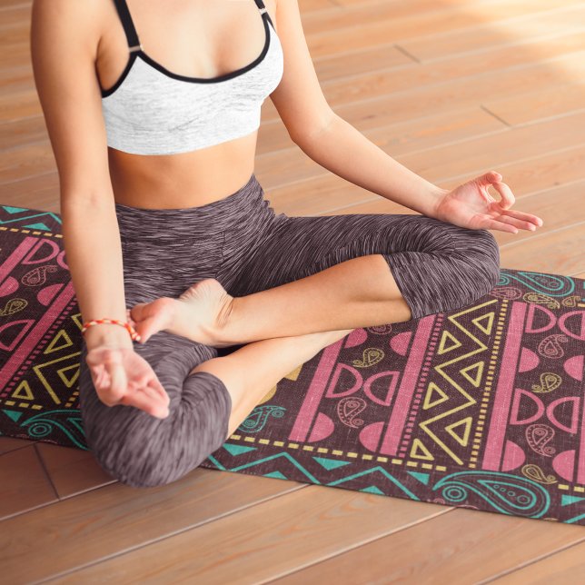 Tapete De Yoga etnia vermelha aztec (Criador carregado)