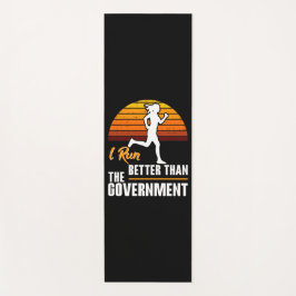Tapete De Yoga Eu Corro Melhor Que O Governo Corredor Engraçado