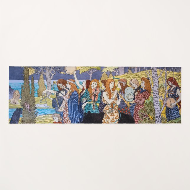 Tapete De Yoga Eugene Grasset - Painel Decorativo Harmonia (Frente (Horizontal))