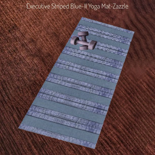 Tapete De Yoga Executivo Striped-Blue-II