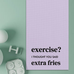Tapete De Yoga Exercício? Eu Pensei Que Você Disse Fries Extra